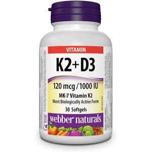 Webber Naturals K2+D3 30...