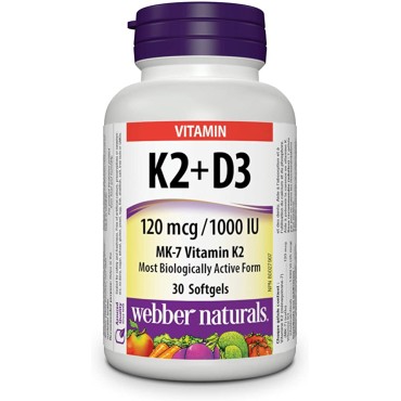 K2+D3 tabelete Webber Naturals