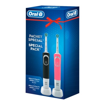 OralB elektr.četkica D150Black+D100Pink