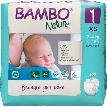 Bambo nature pelene 1 XS 2-4 kg a 22