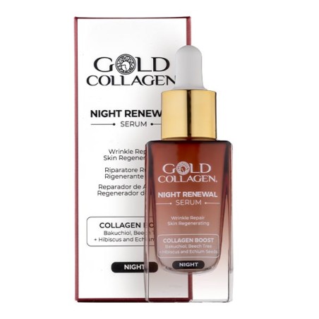 Gold collagen night renewal serum 30 ml